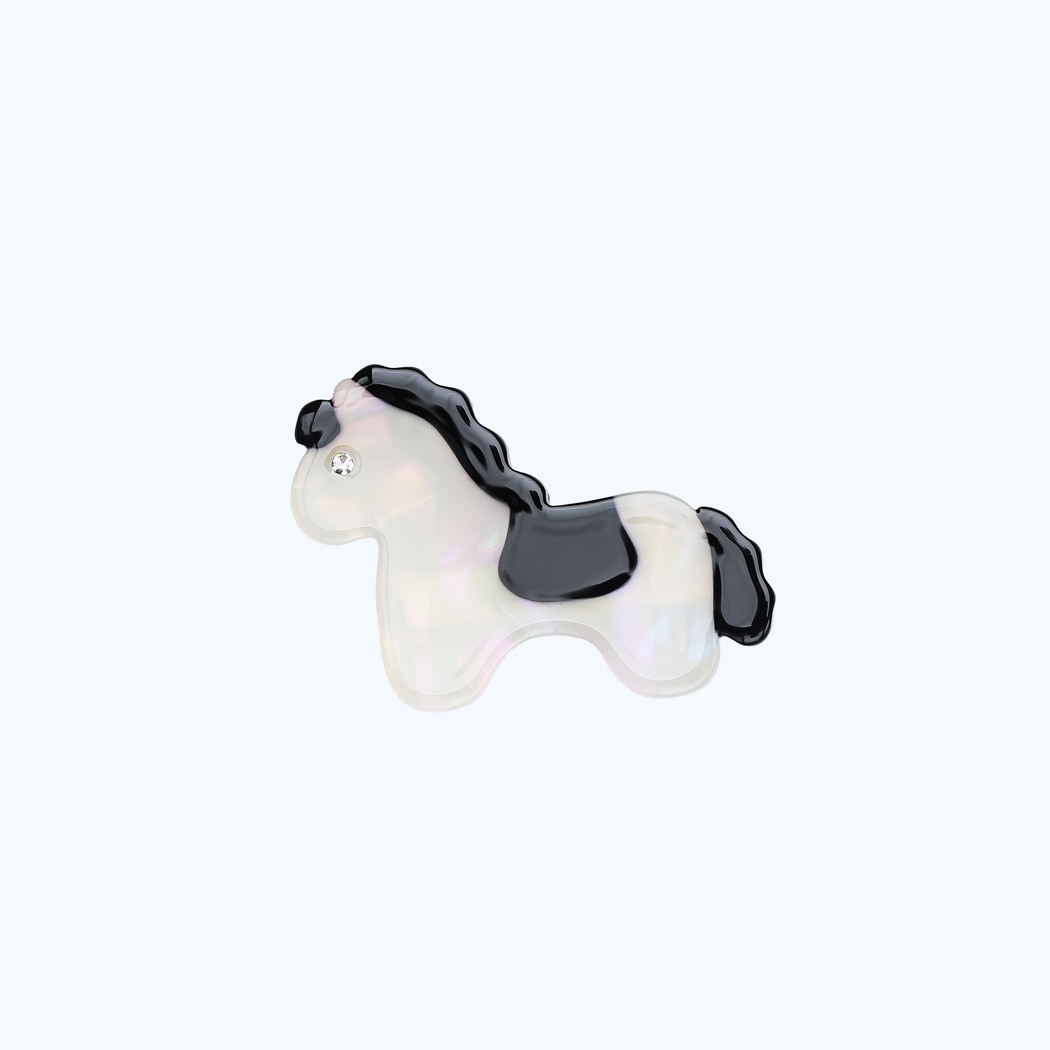 Beau - Cute Cartoon Horse Motif Side Barrette
