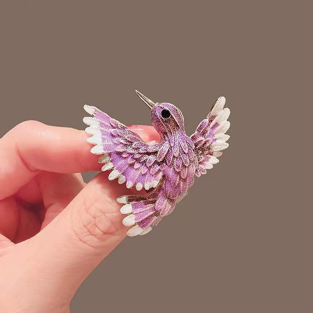 Brovia - Flying Hummingbird Brooch - view 4