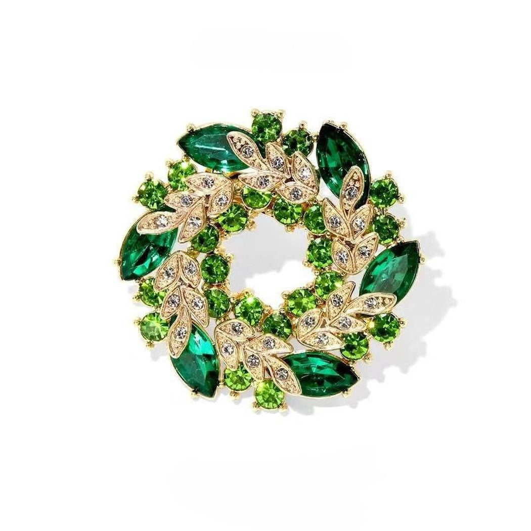 Brovia - Leaf Wreath Brooch - view 5