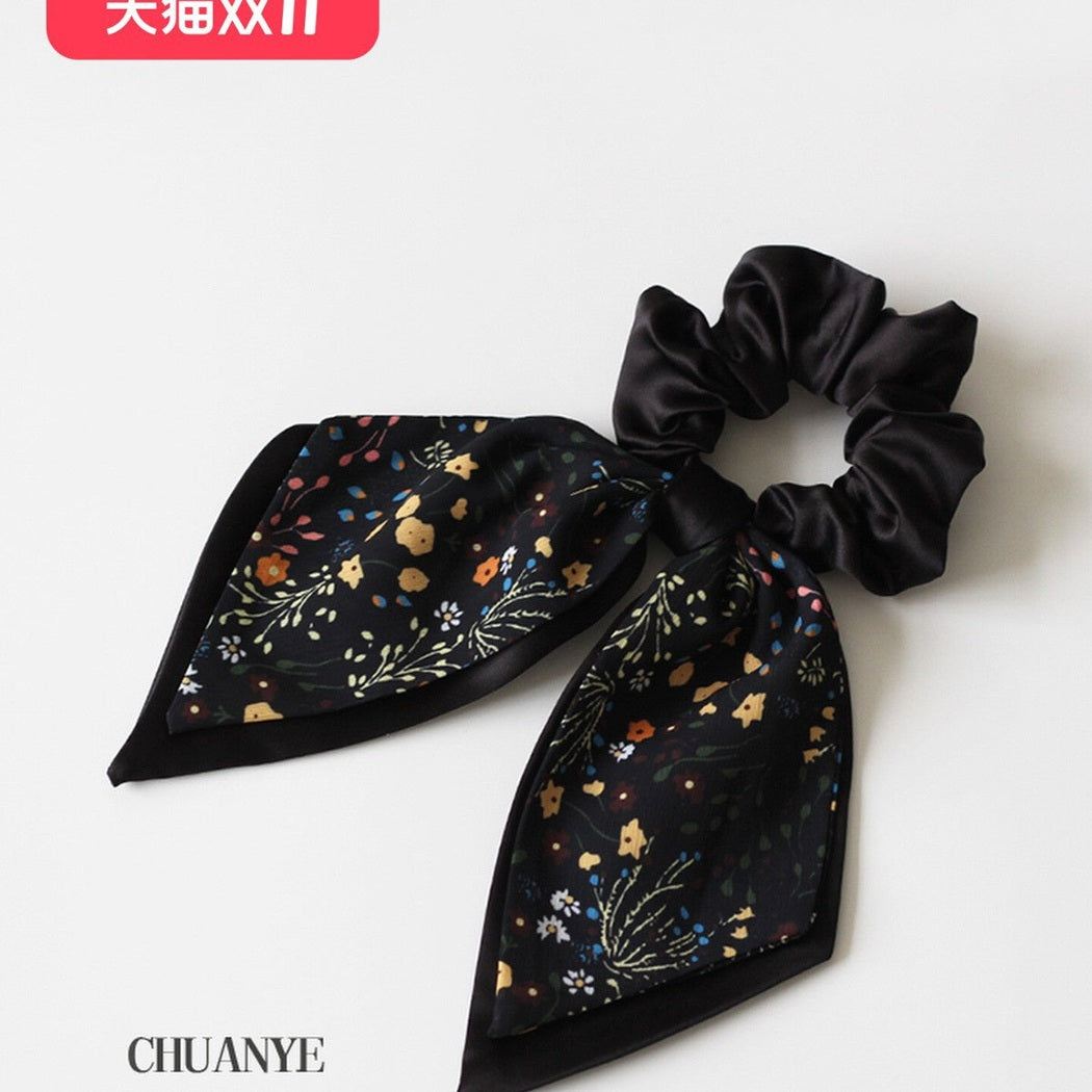 Floral Bow Hair Tie showing multiple available variants
