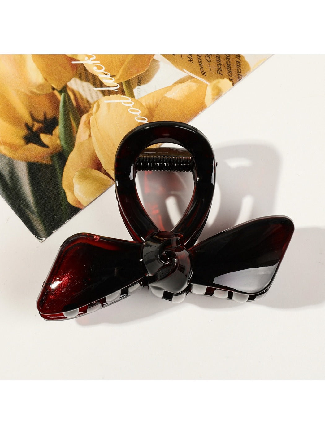 Beau - Leopard Print Bow Claw Clip