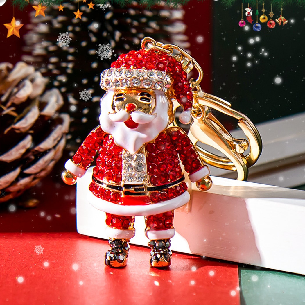 Keypus - Smiling Santa Claus Christmas Keychain