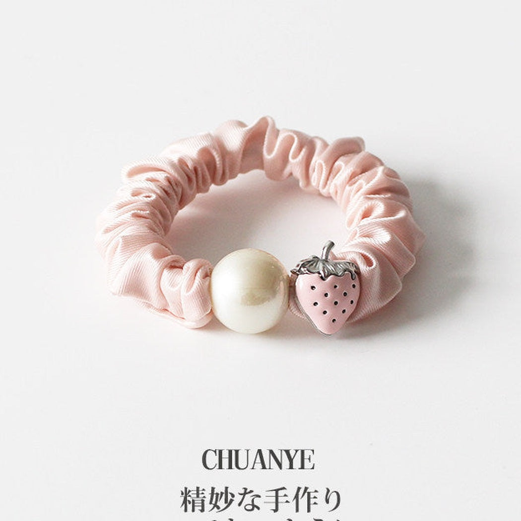Strawberry Pearl Hair Tie Set variant image