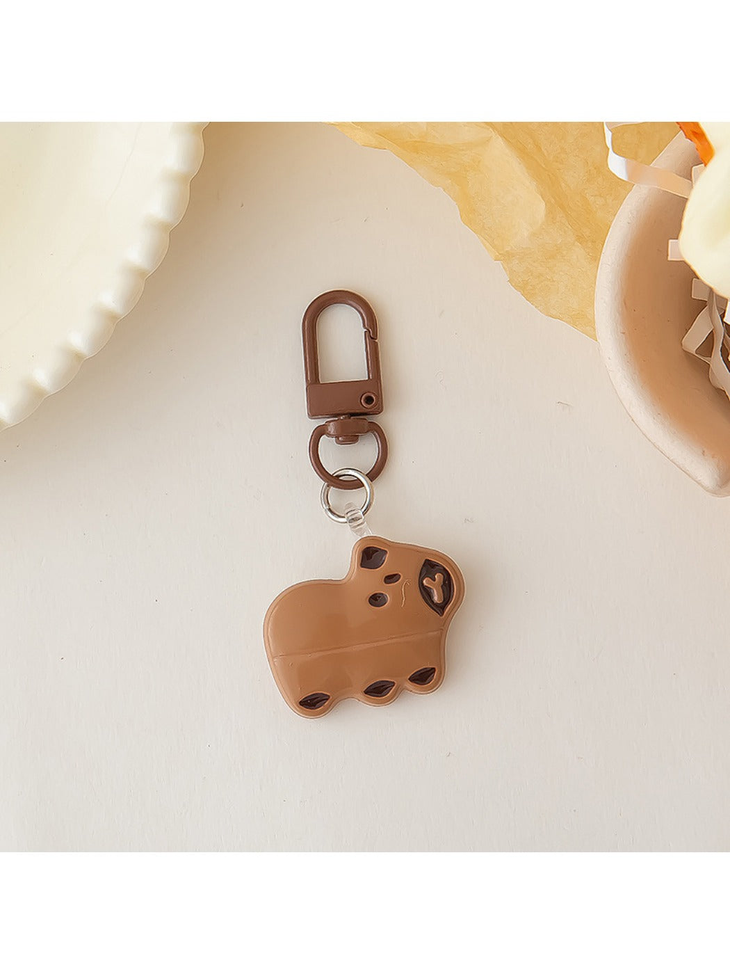 Keypus - Cute Cartoon Capybara Shaped Keychain