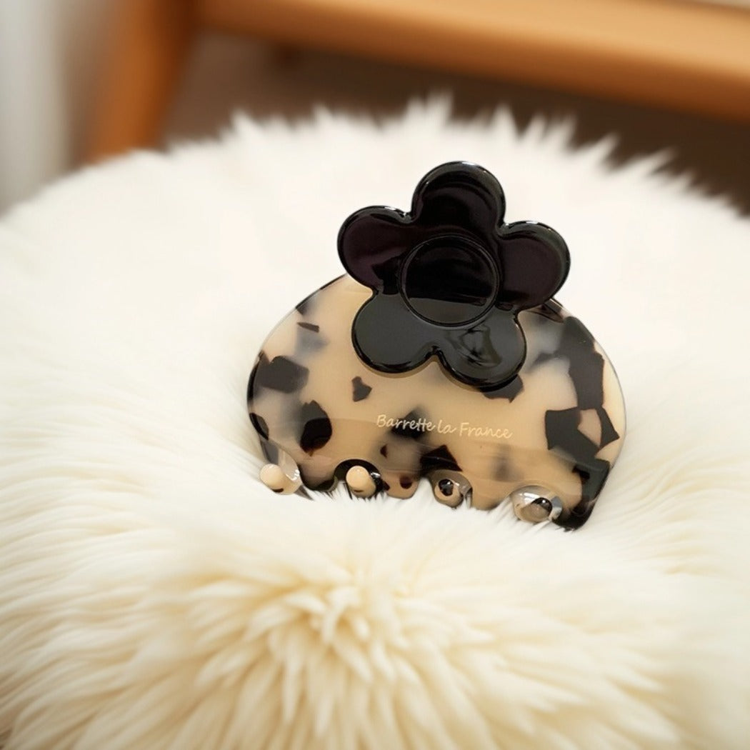 Beau - Acetate Floral Hair Claw Clip (Small Size)
