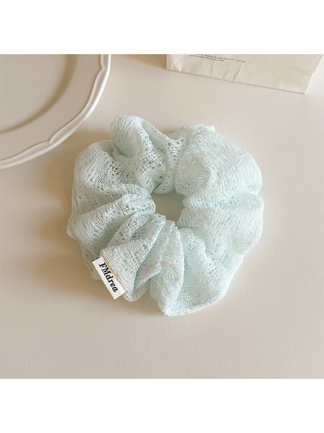Gifty - Minimal Openwork Solid Color Scrunchie