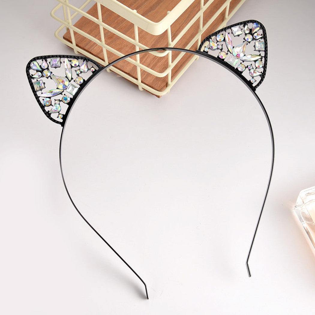Gifty - Crystal Cat Ear Metal Headband - view 6