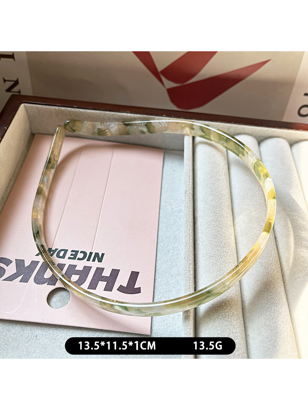 Gifty - Fashion Acetate Geometric Ring Accent Headband