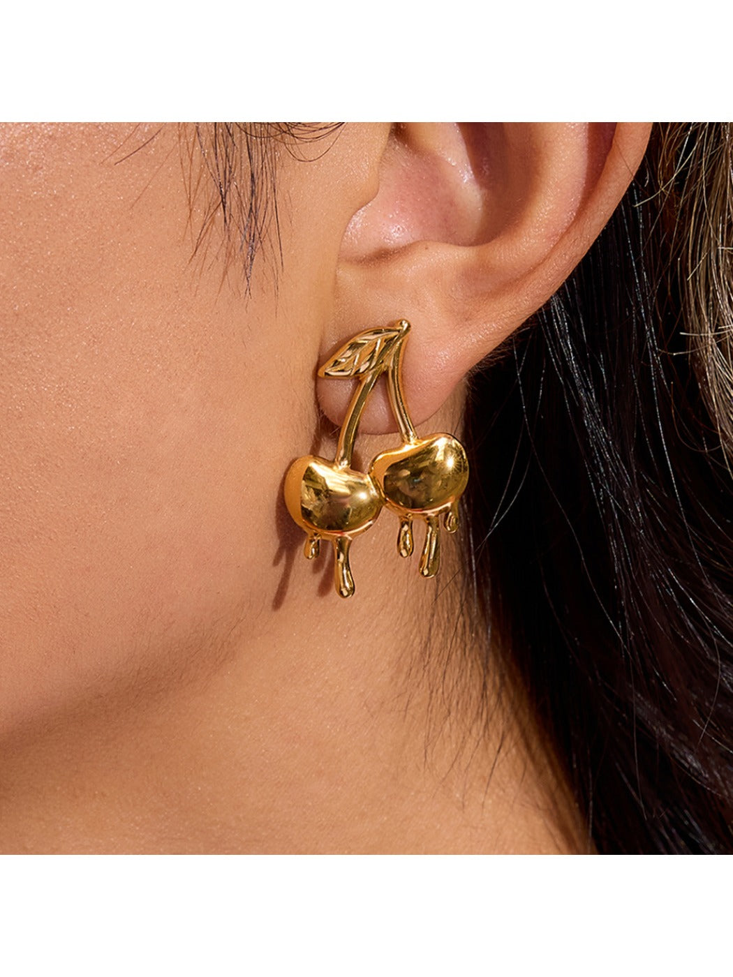 Earedge - Delicate Cherry Shaped Earrings