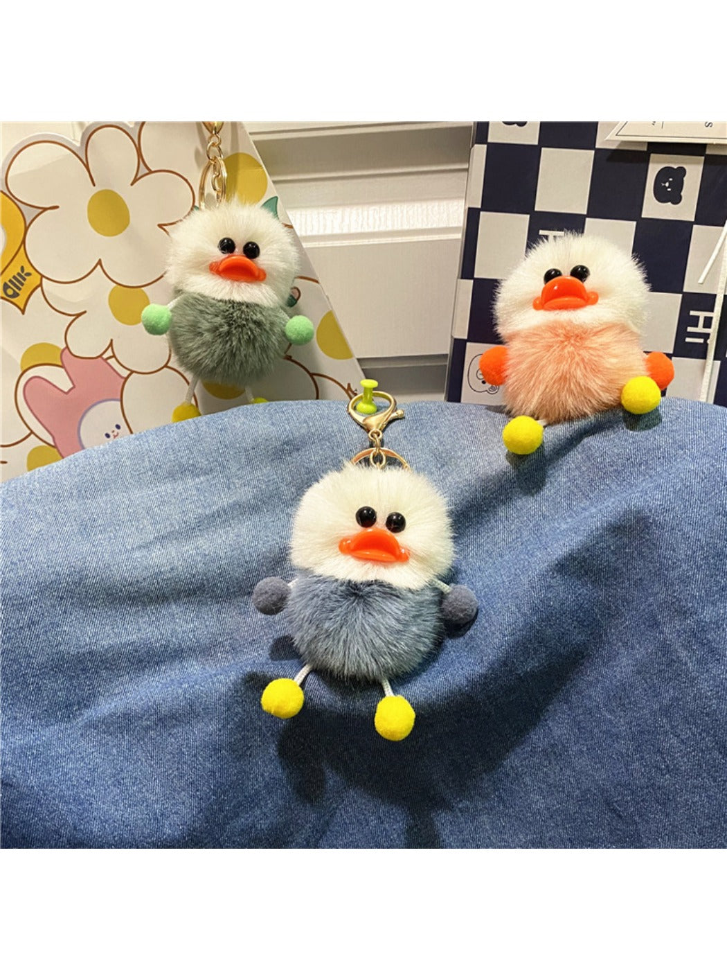 Keypus - Cute Duck Plush Bag Charm Keychain
