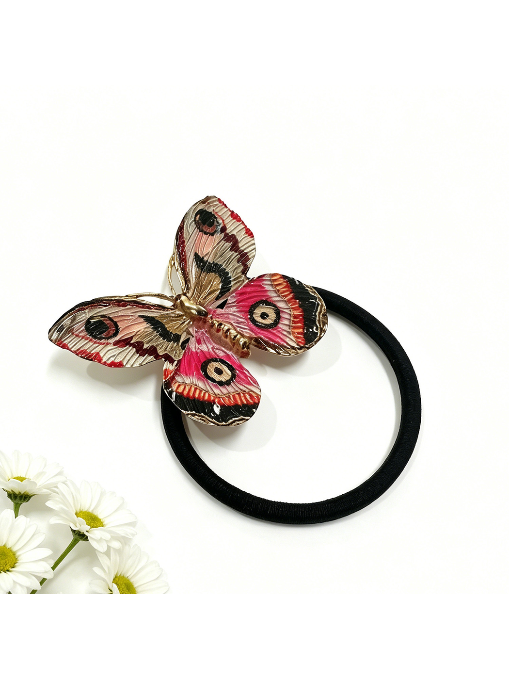 Gifty - Vintage Butterfly Alloy Ponytail Hair Tie