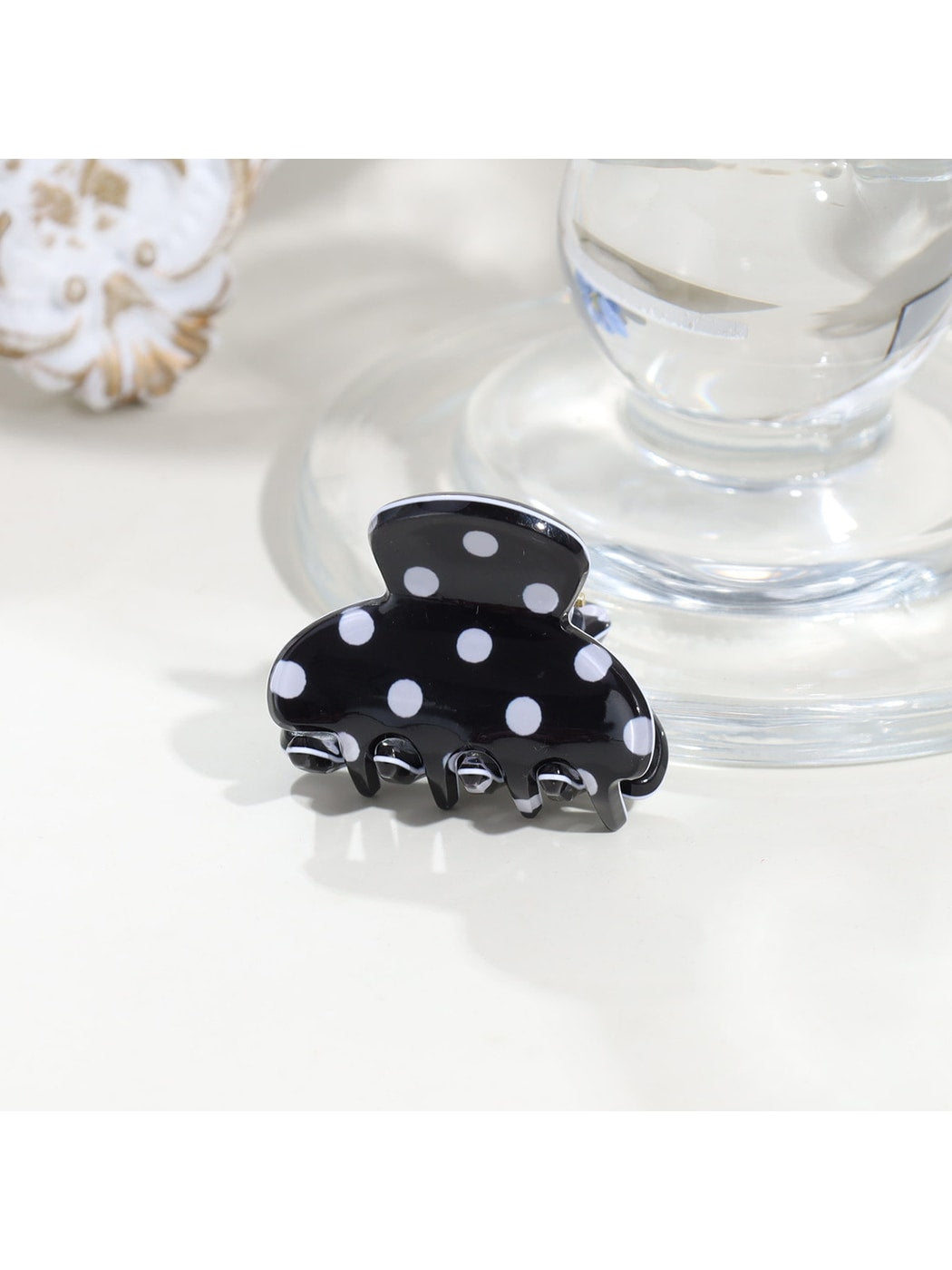 Beau - Modern Minimalist Polka Dot Acrylic Claw Clip