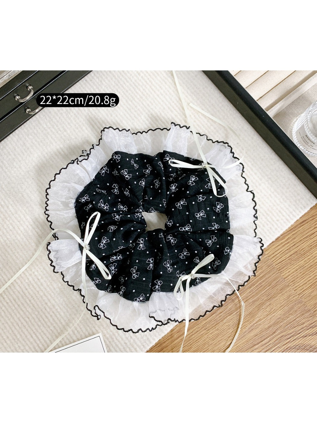 Gifty - Elegant Bow Pattern Scrunchies for Women Lace