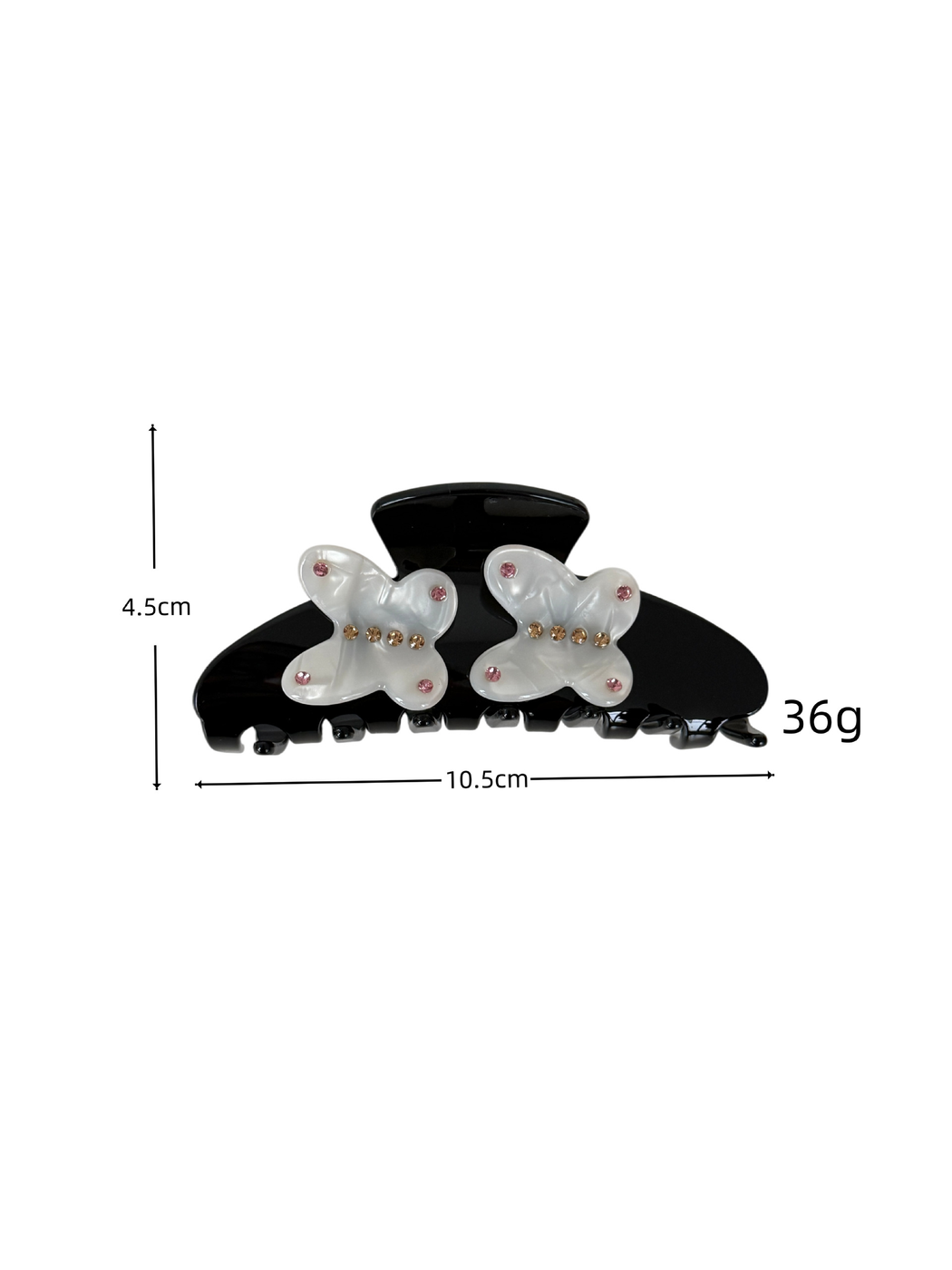 Beau - Acetate Butterfly Glossy Finish Claw Clip