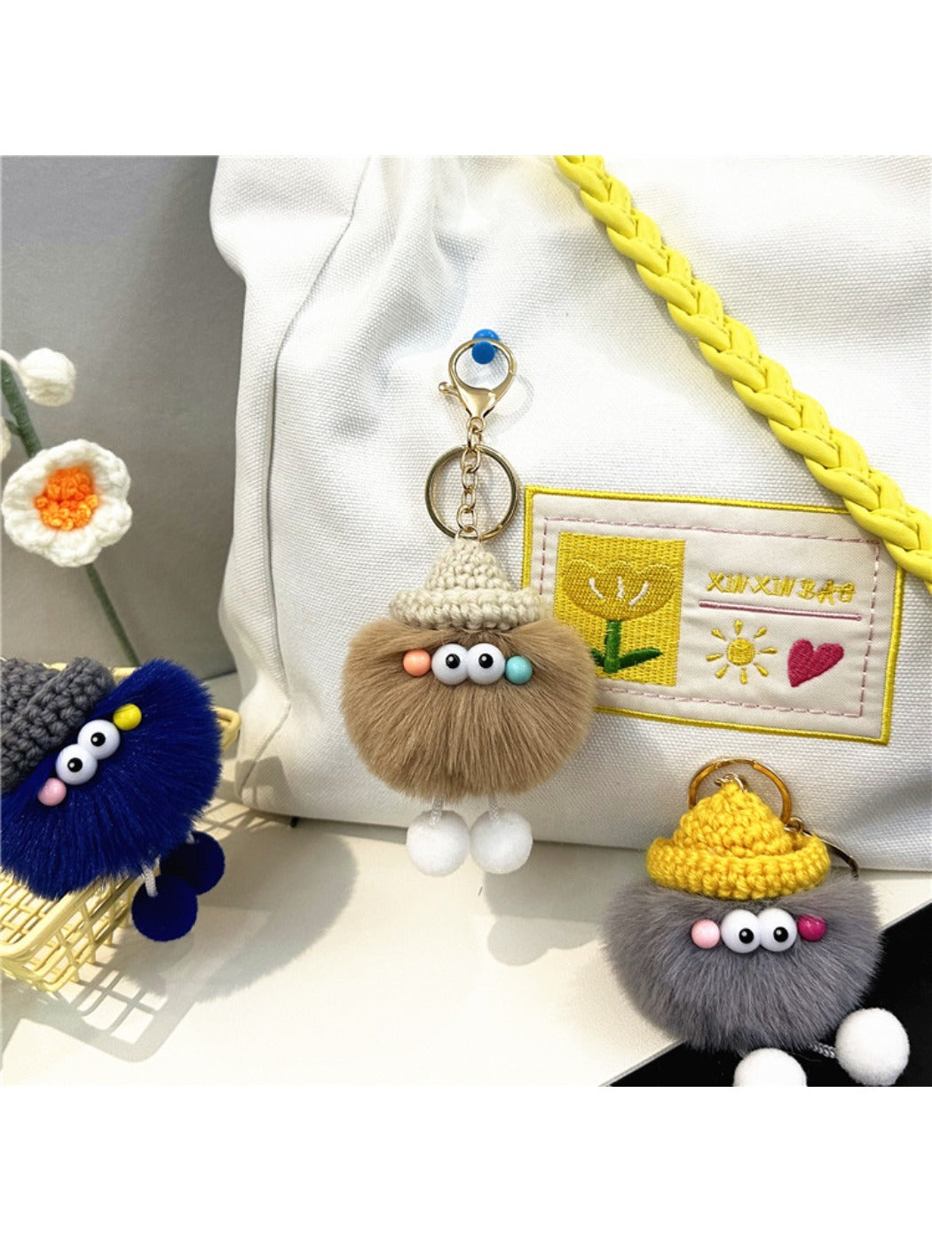 Keypus - Cute Quirky Soot Sprite Keychain