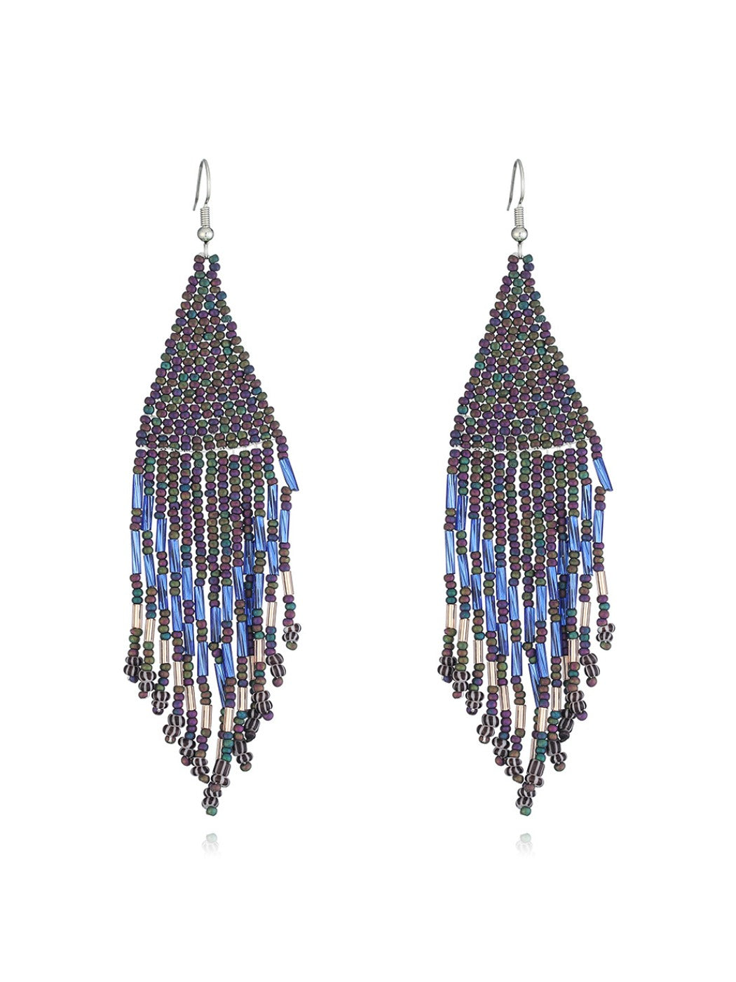 Earedge - Seed Bead Fringe Earrings