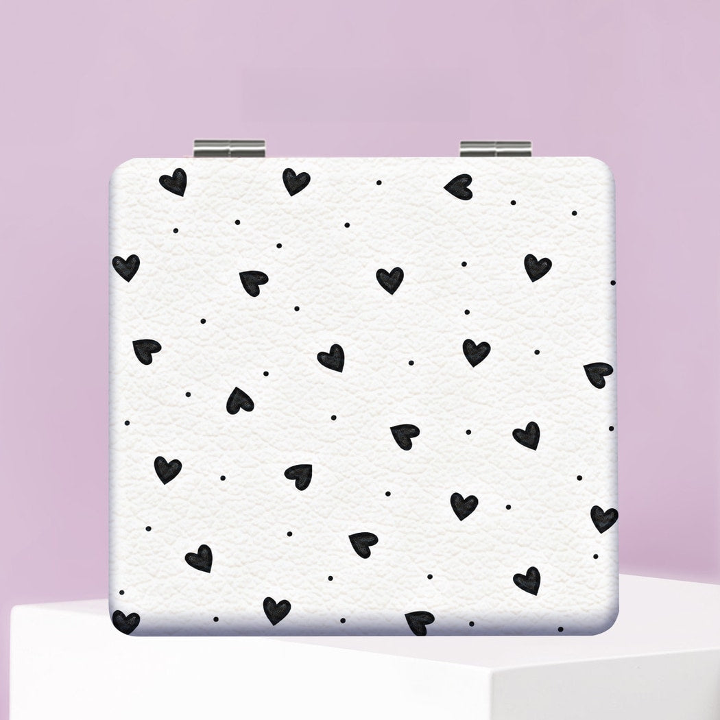 Mirroray - Foldable PU Leather Glass Makeup Mirror