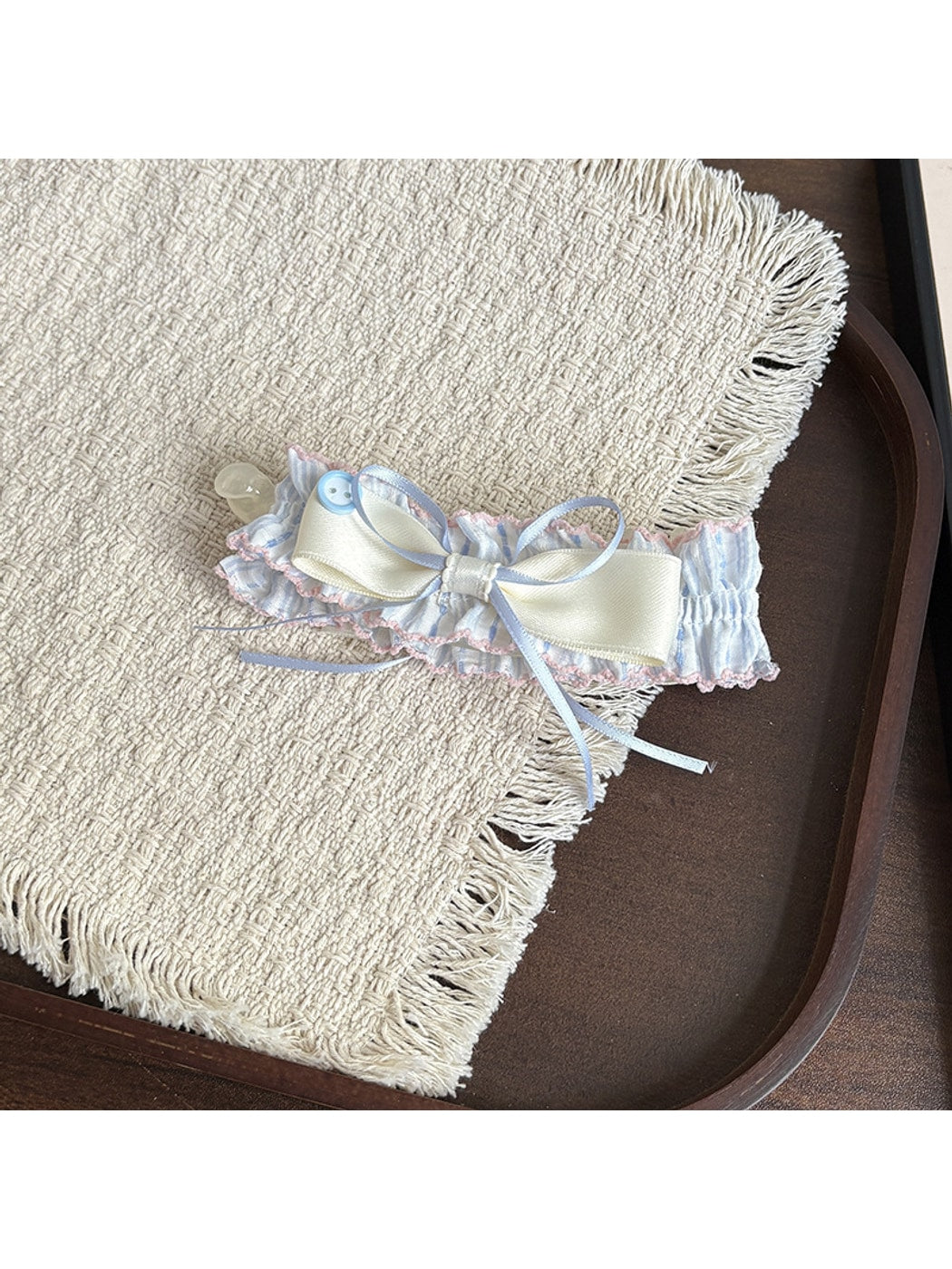 Beau - Sweet Style Ruffle Bow Ribbon Banana Clip