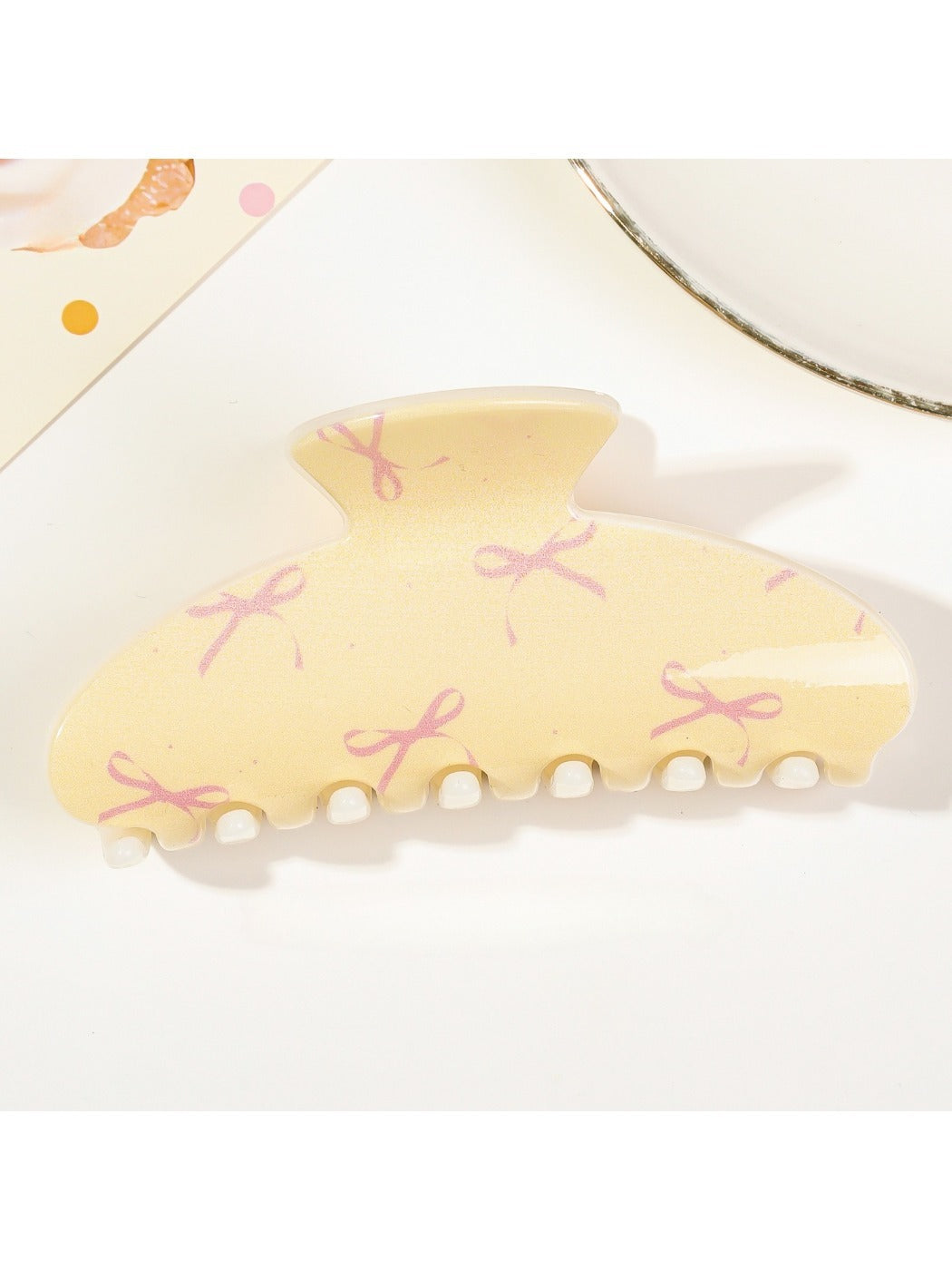 Beau - Bow Embellished Hair Claw Clip