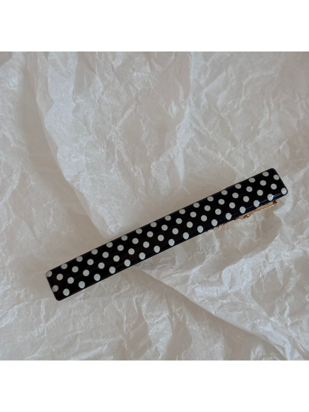 Beau - Polka Dot Straight Bar Side Hair Clip