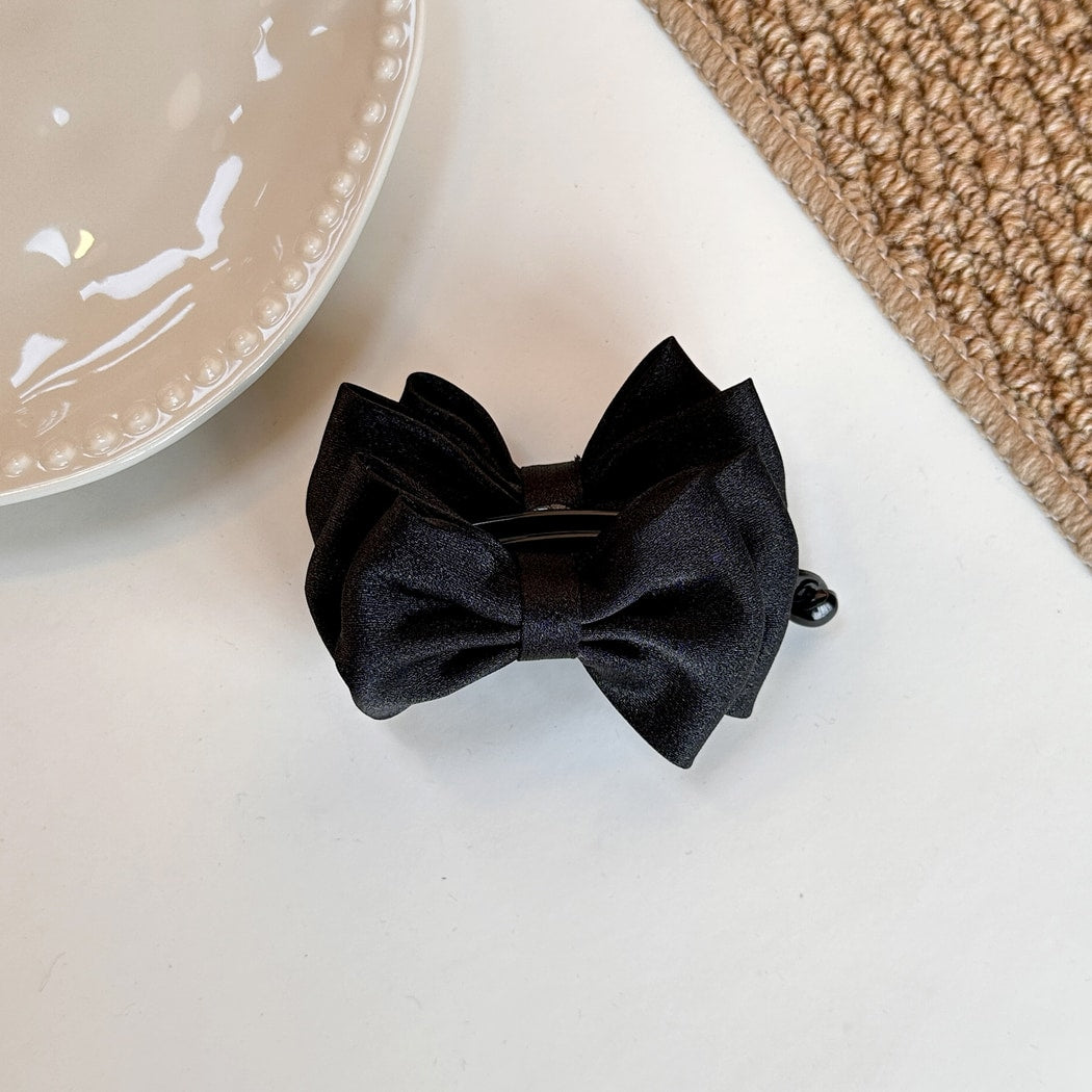 Beau - Elegant Solid Bow Banana Clip