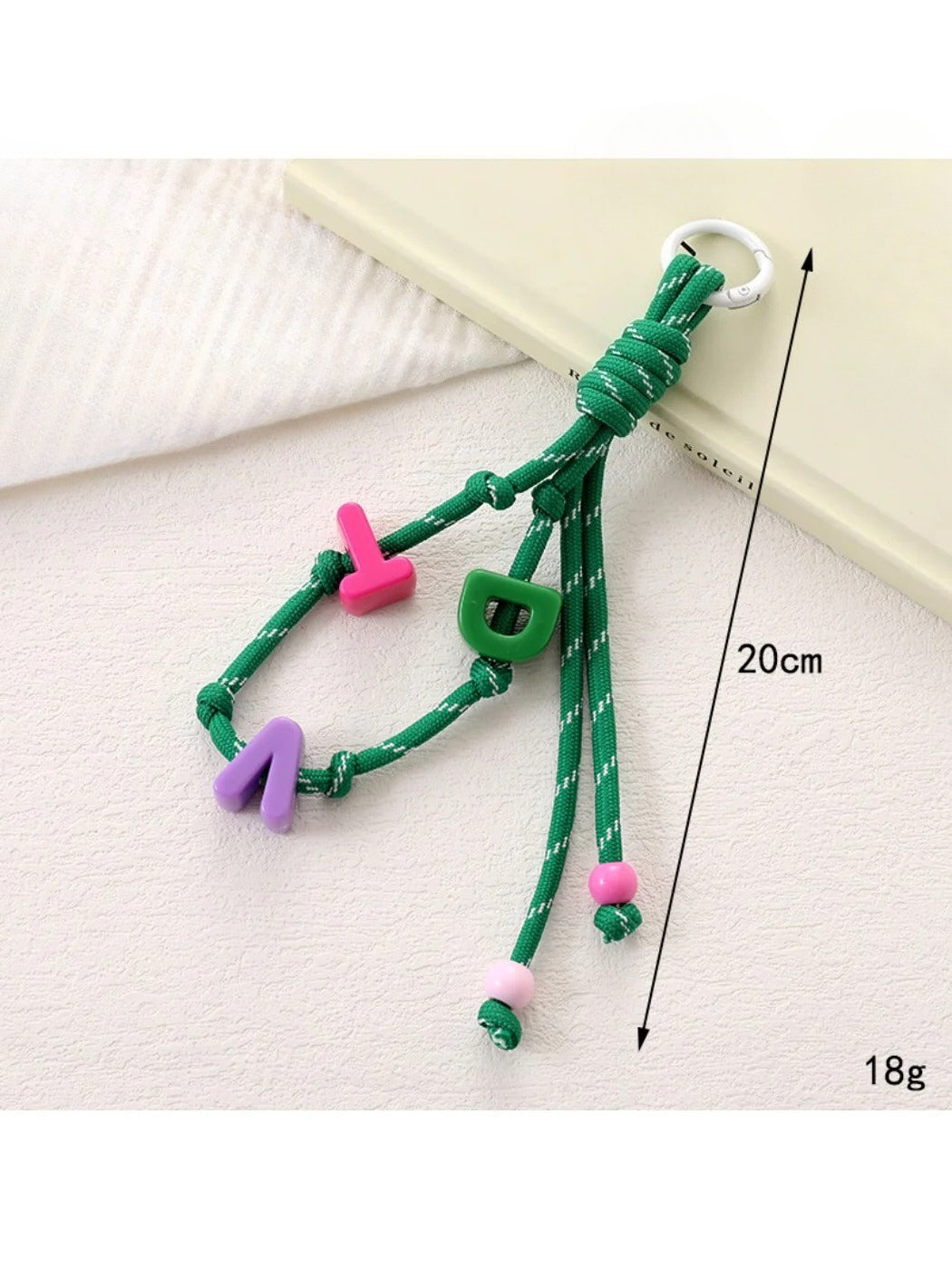 Keypus - Colorful Letter-Shaped Beaded Keychain