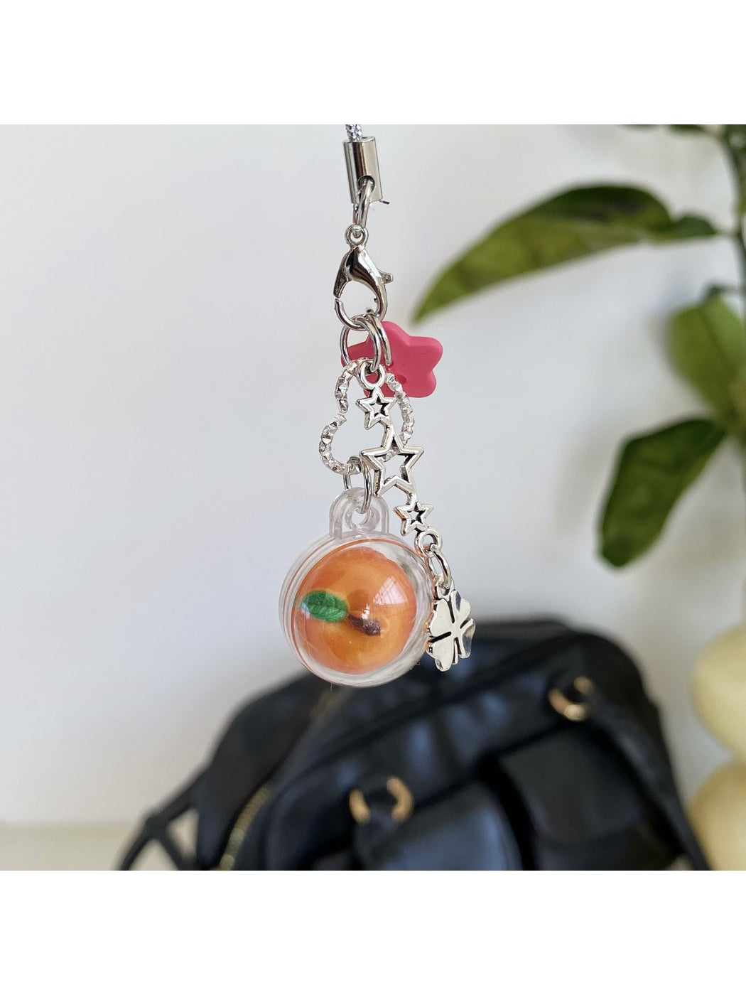 Keypus - Rounded Fruit Apple Decorative Accessory Keychain