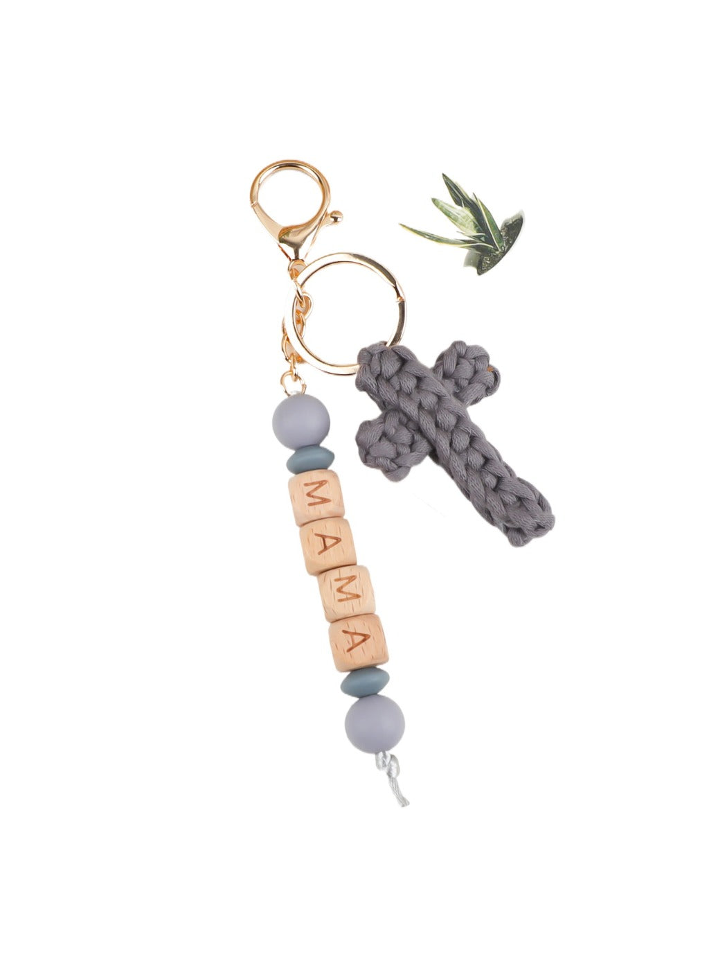 Keypus - Cross Shaped Letter Pattern Keychain