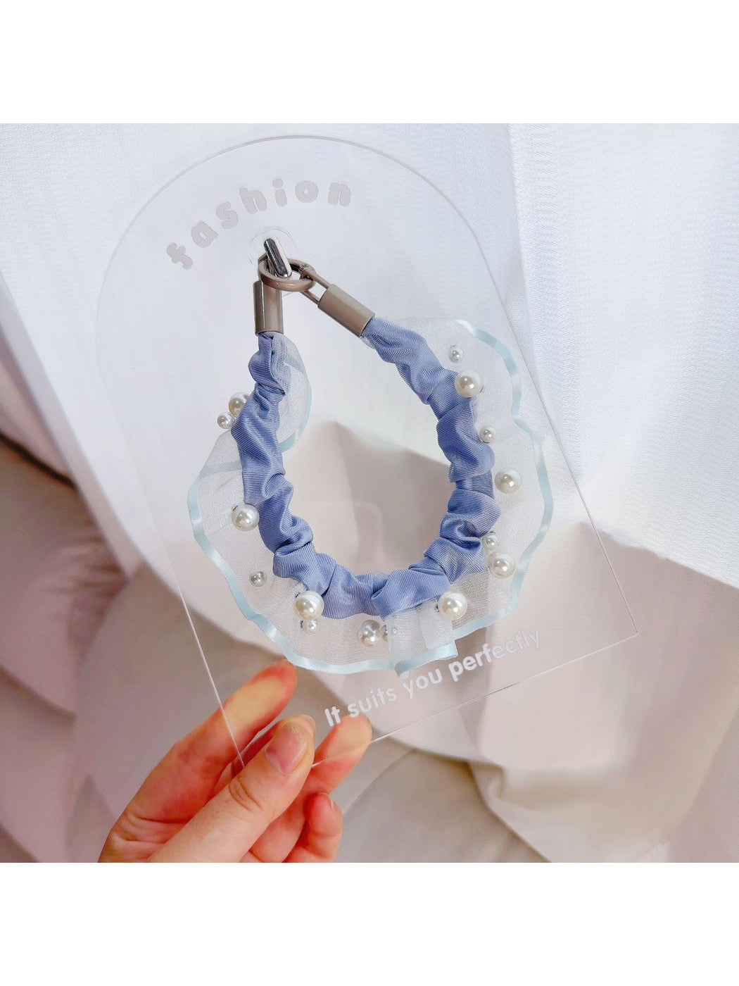 Keypus - Decorative Beaded Ruffle Phone Lanyard Charm