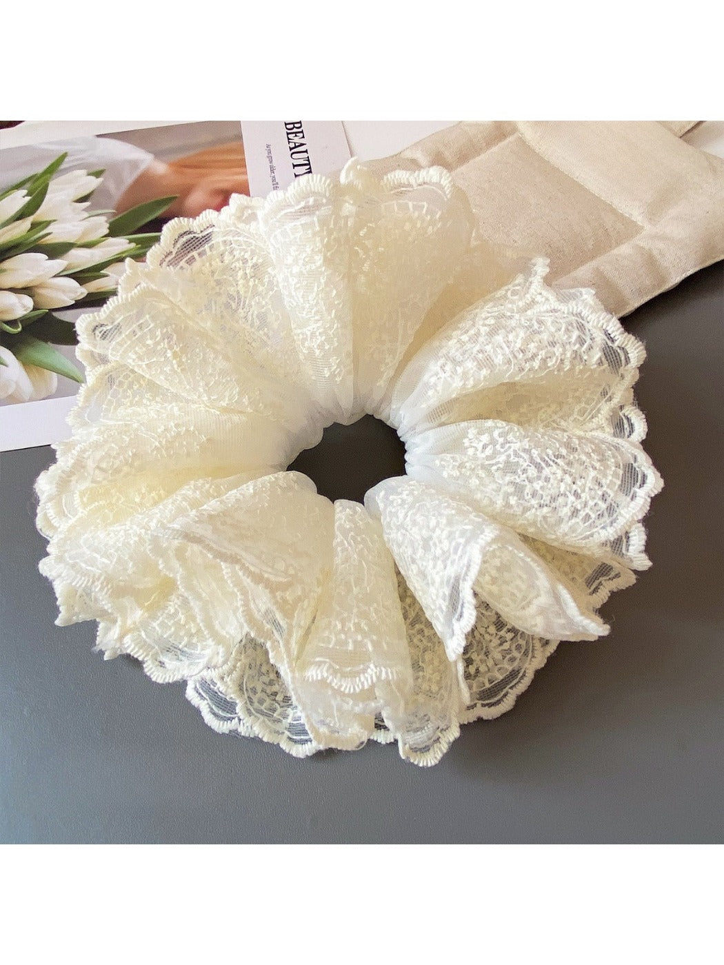 Gifty - Spring Summer Spun Yarn Hair Ties