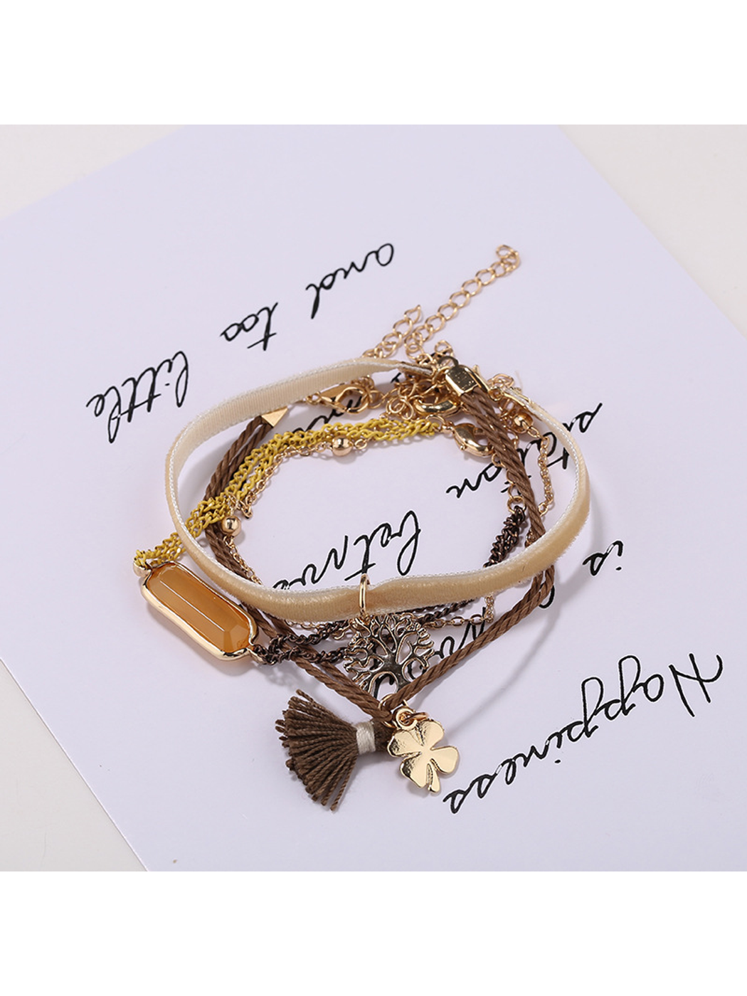 Lovra - Bohemian Tree Tassel Beaded Bracelet