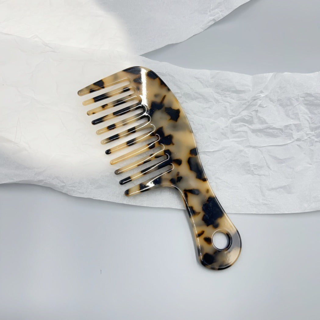 Camerow - Wide-Handle Mixed-Pattern Styling Comb