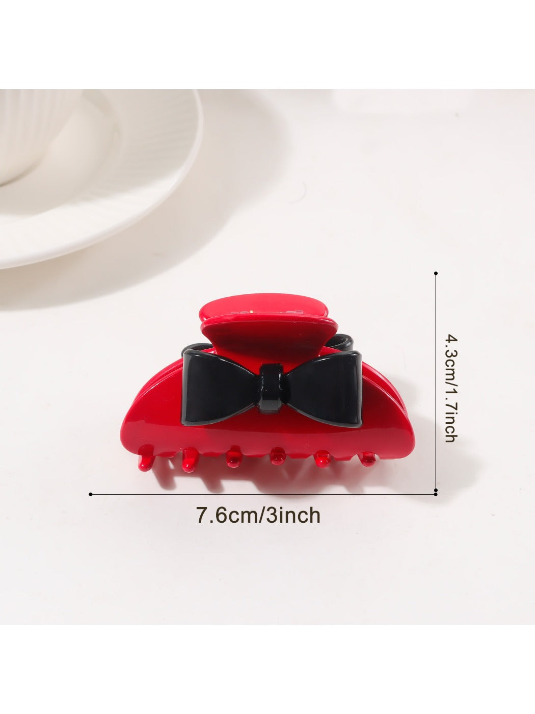 Beau - Half Moon Color Block Claw Clip