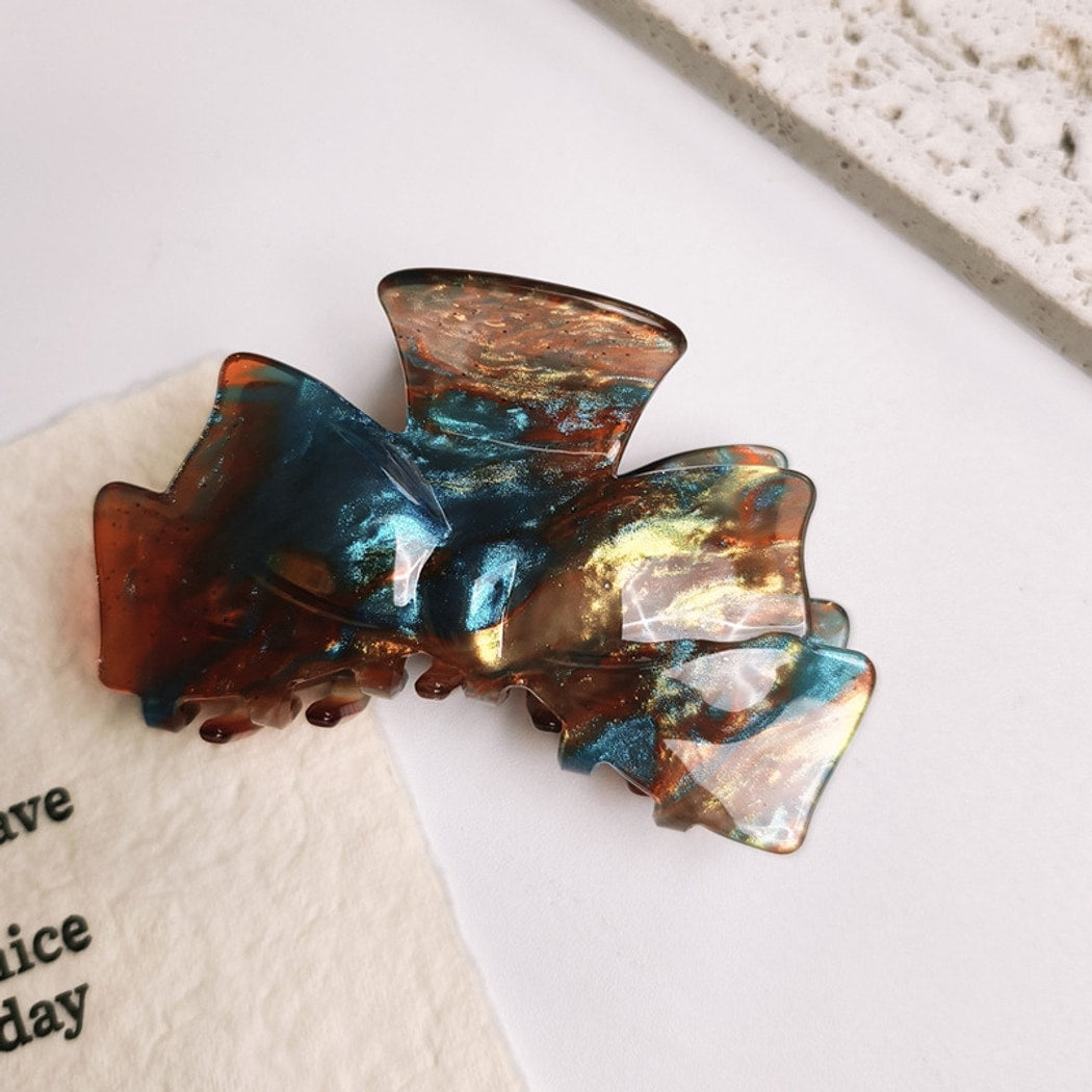 Beau - Starry Dyed Bow Shaped Claw Clip
