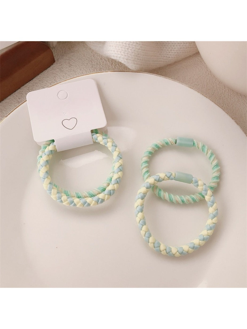 Gifty - Macaron Hair Tie Set (2 Pcs)
