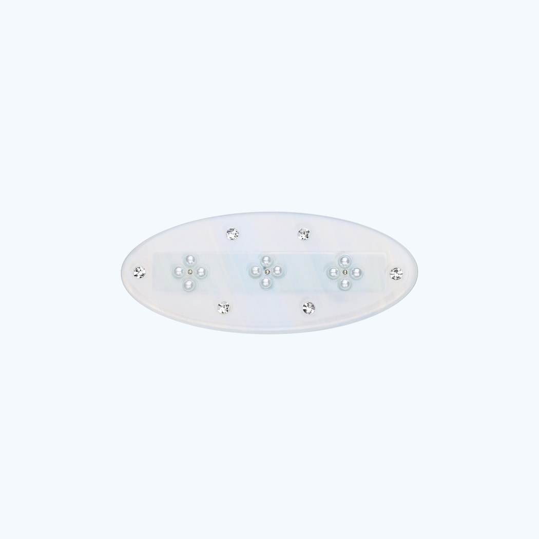 Beau - Oval Four Petal Floral Hair Clip Set