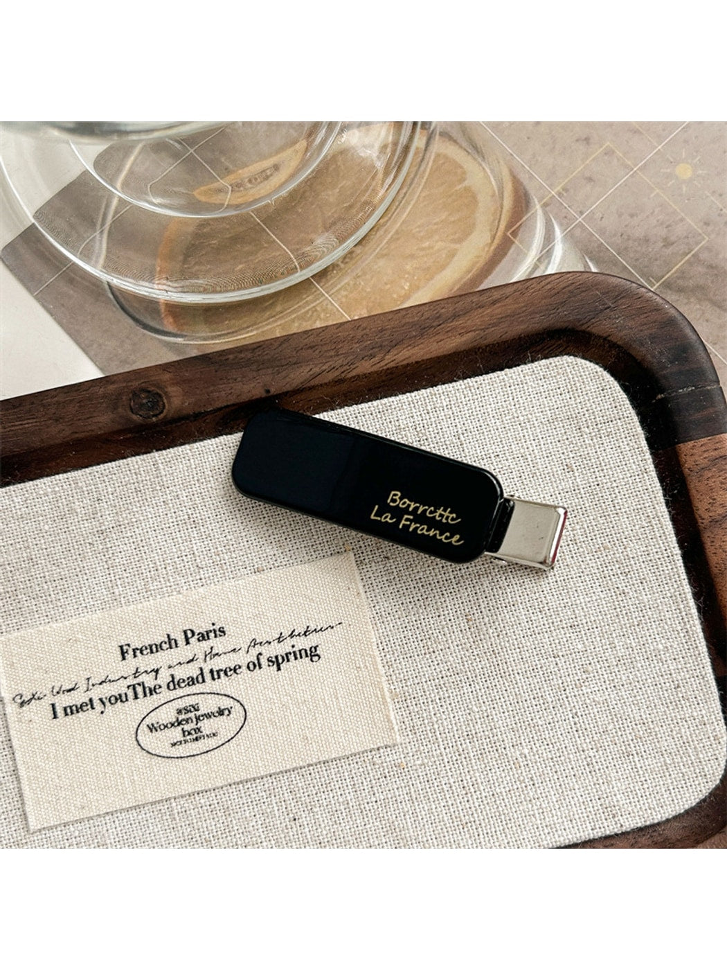 Beau - Rectangular Acetate Duckbill Geometric Hair Clip