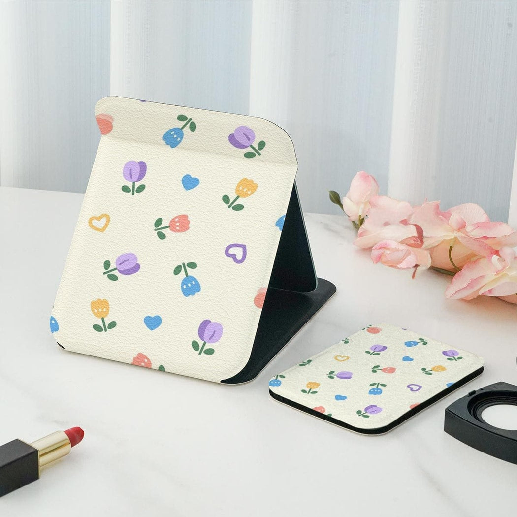 Mirroray - Printed Double-Sided Print Folding Makeup Mirror