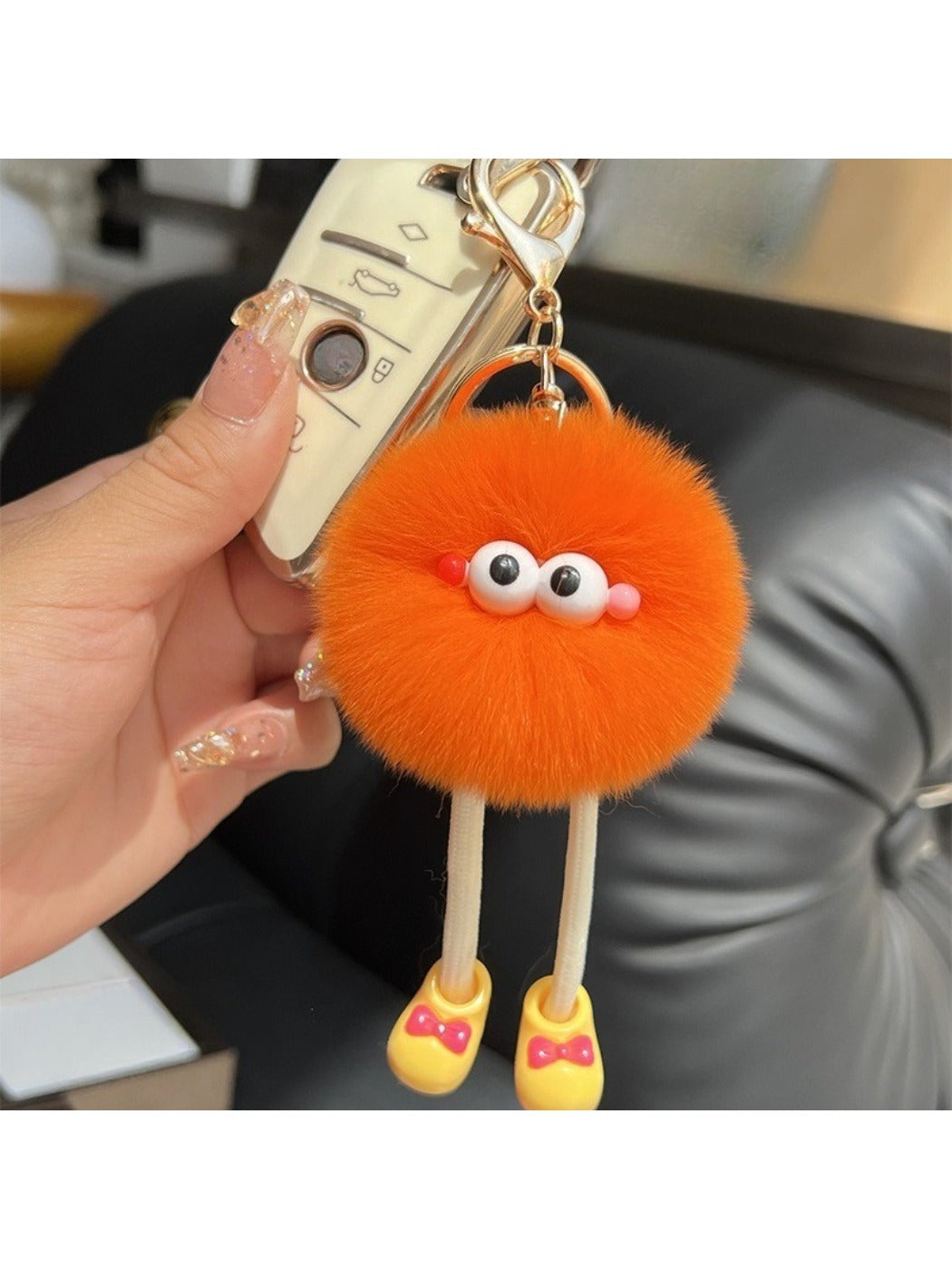 Keypus - Long Legs Little Coal Ball Keychain
