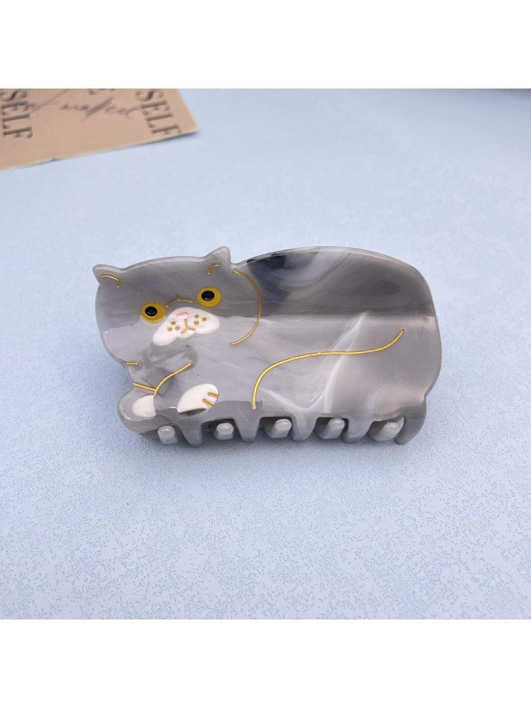 Beau - Cat Acetate Claw Clip