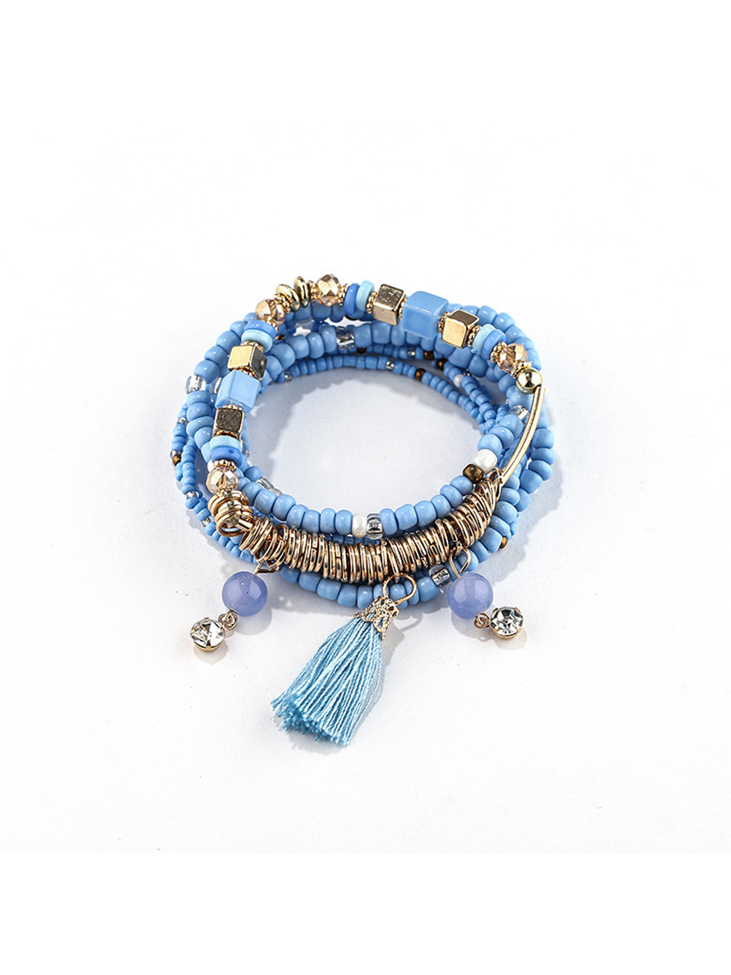 Lovra - Bohemian Layered Tassel Beaded Bracelet