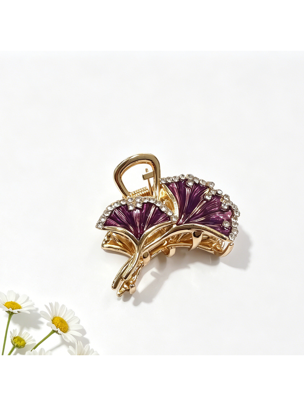 Beau - Bow Shape Glossy Alloy Hair Claw Clip