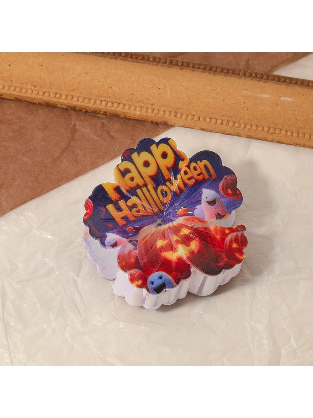Beau - Halloween Themed Flower Shaped Claw Clip
