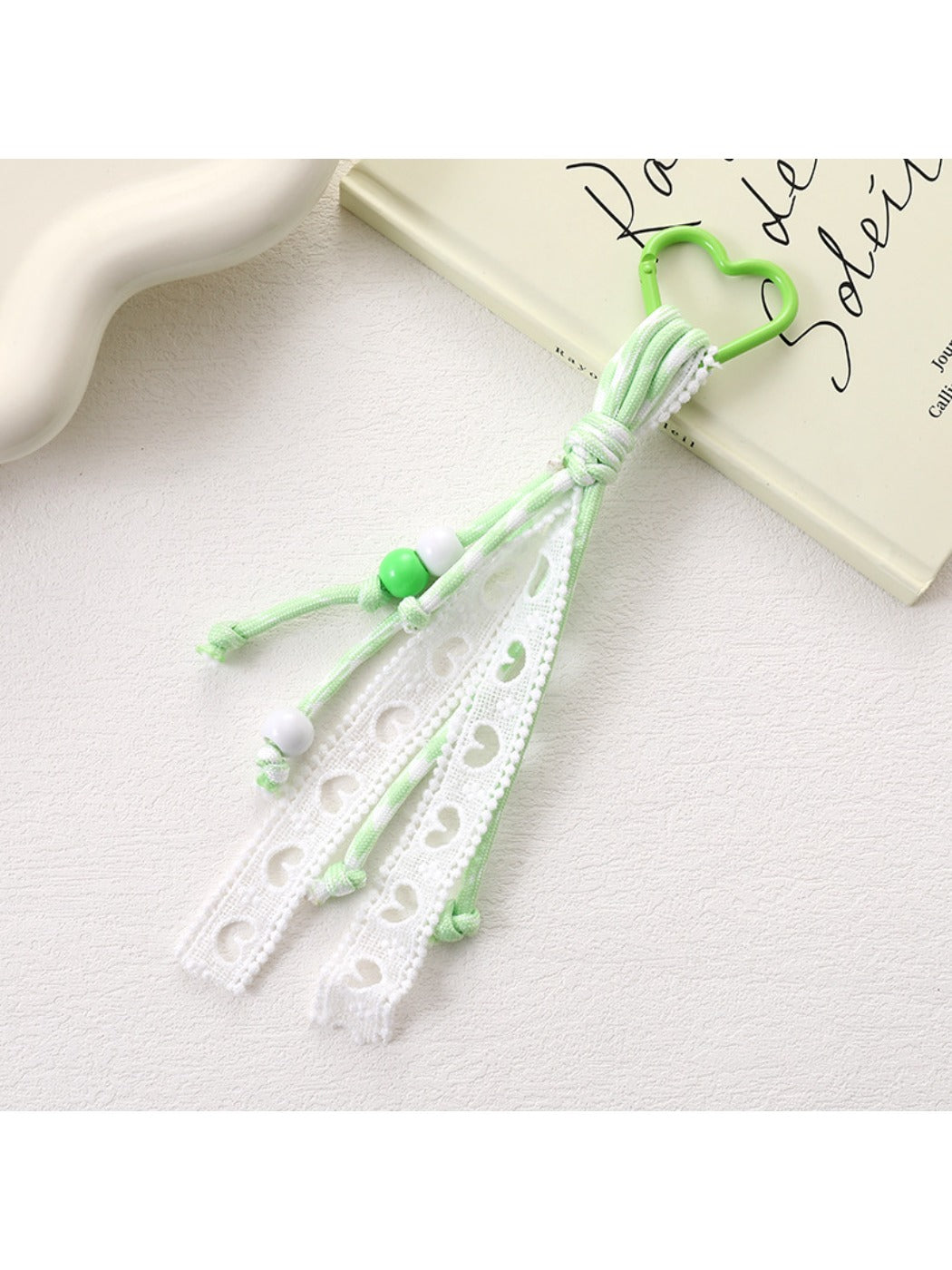 Keypus - Hollowed-Out Lace Charm Keychain