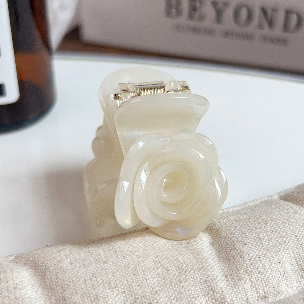 Beau - Acetate Rose Flower Claw Clip
