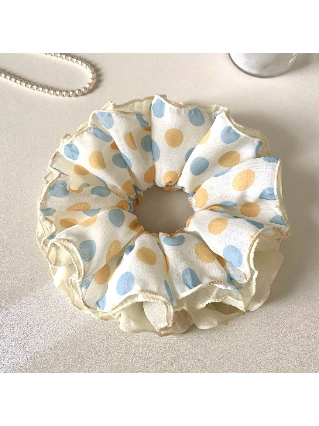Gifty - Gentle Colorful Polka Dot Scrunchie