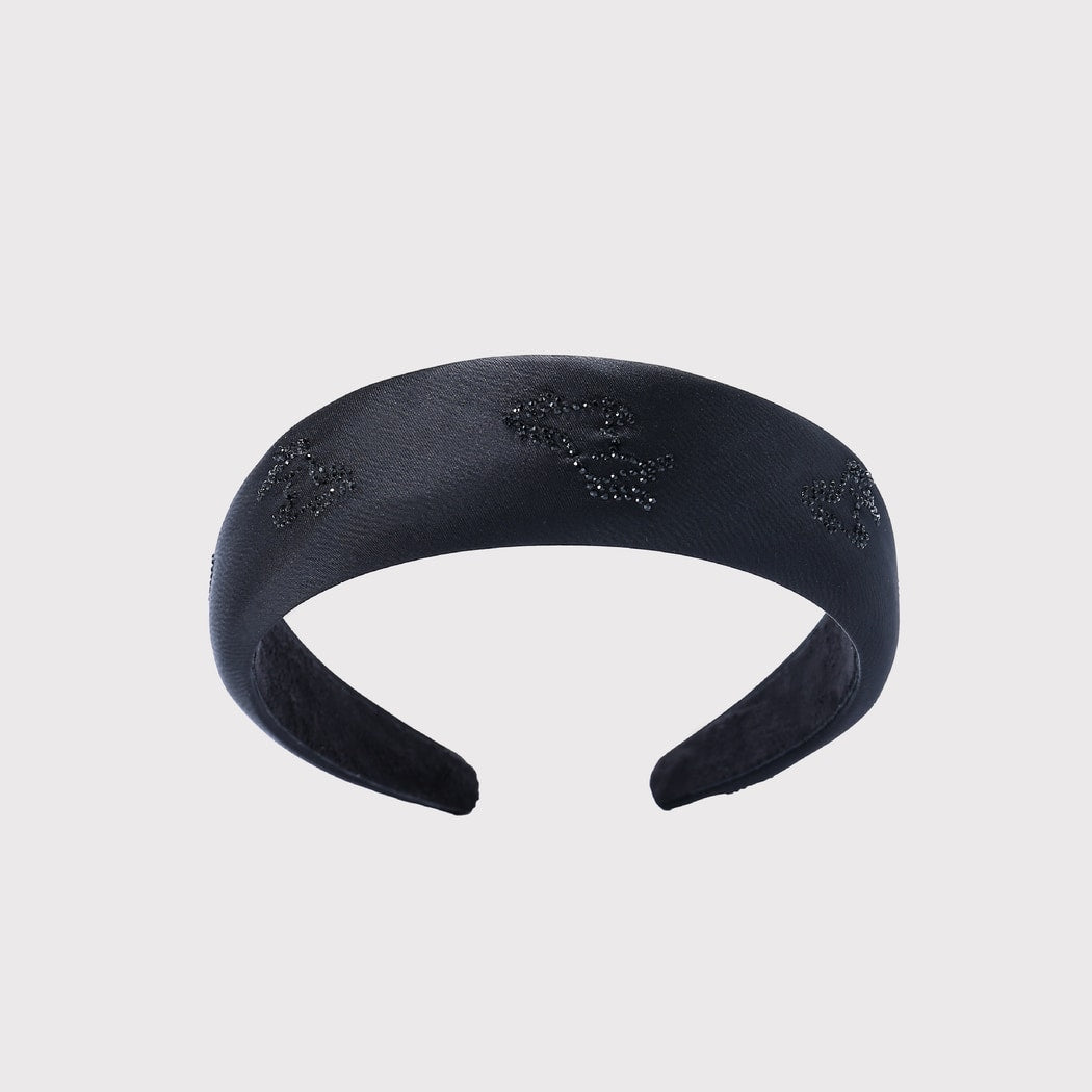 Gifty - Black Horse Motif Modern Headband