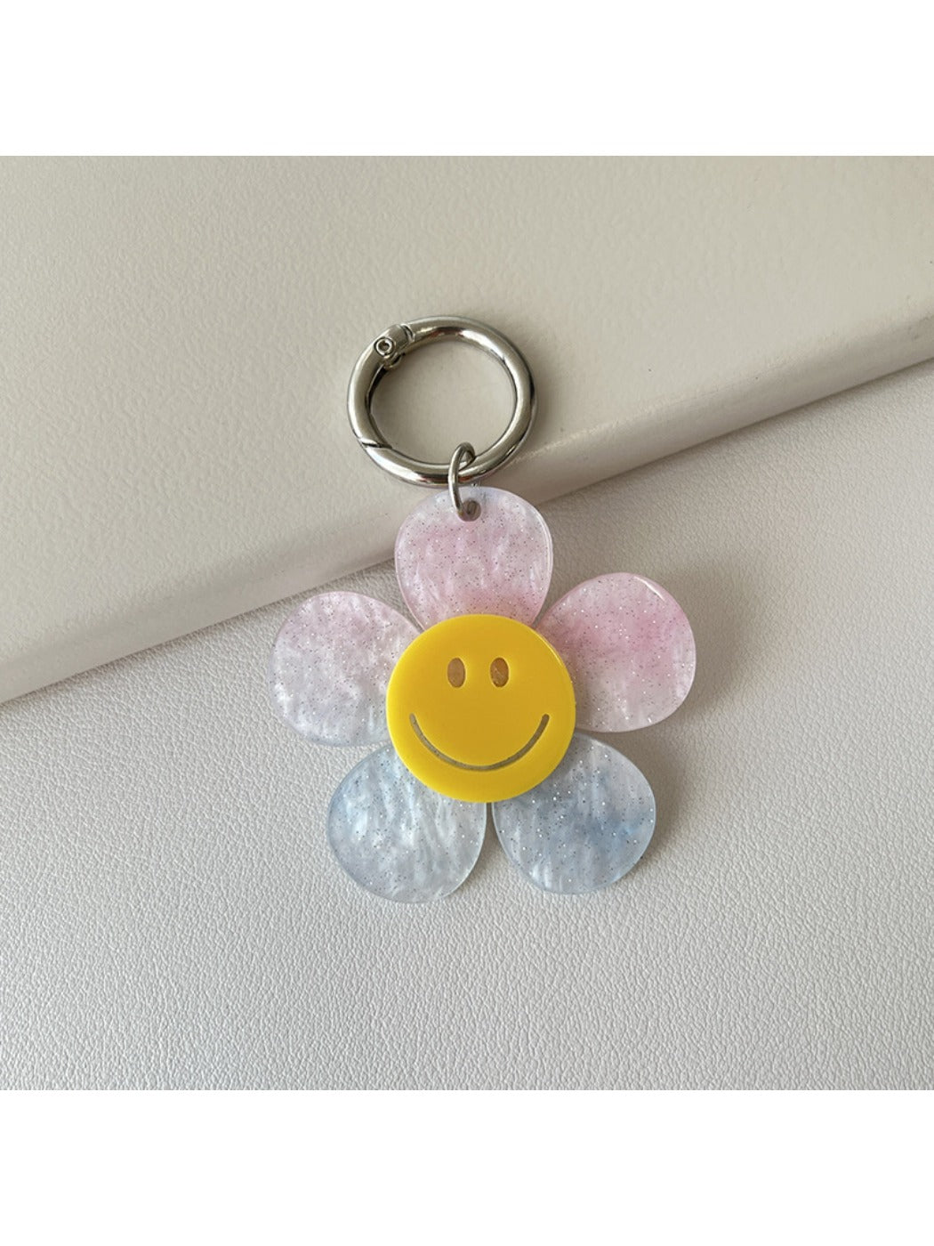 Keypus - Smiley Flower Keychain Charm