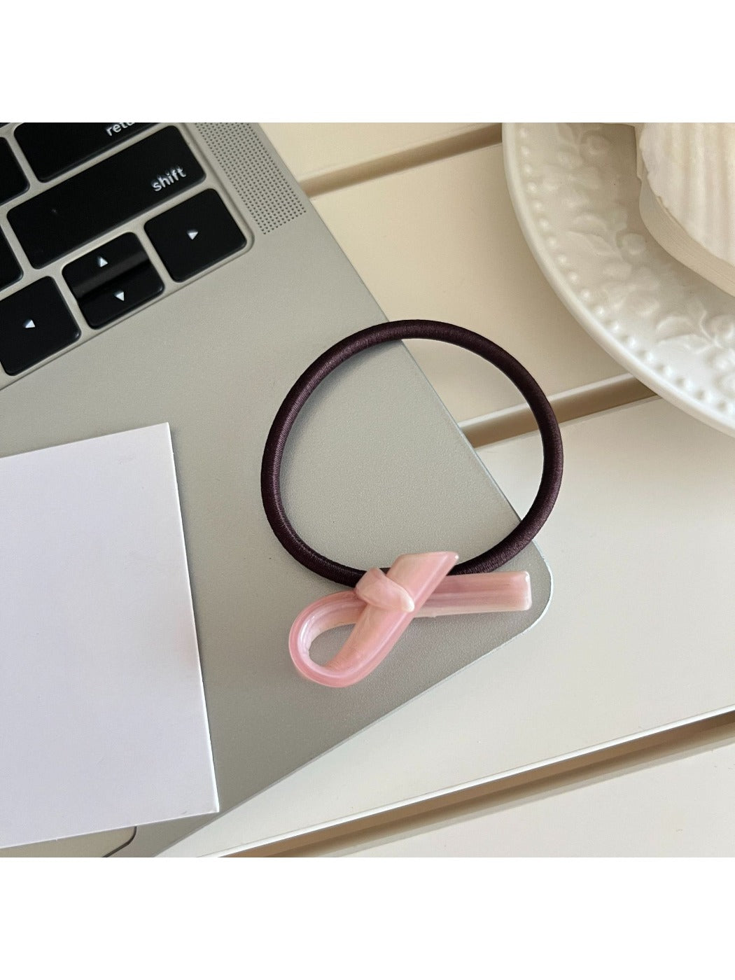 Gifty - High-Stretch Acetate Bow Hair Tie