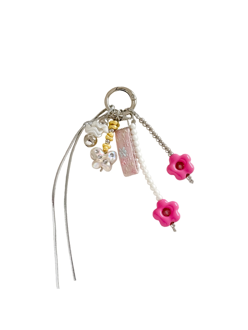 Keypus - Beaded Flower Design Keychain